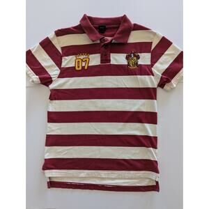 Harry Potter Rugby Polo Men's M Quidditch Gryffindor Embroidered 07
